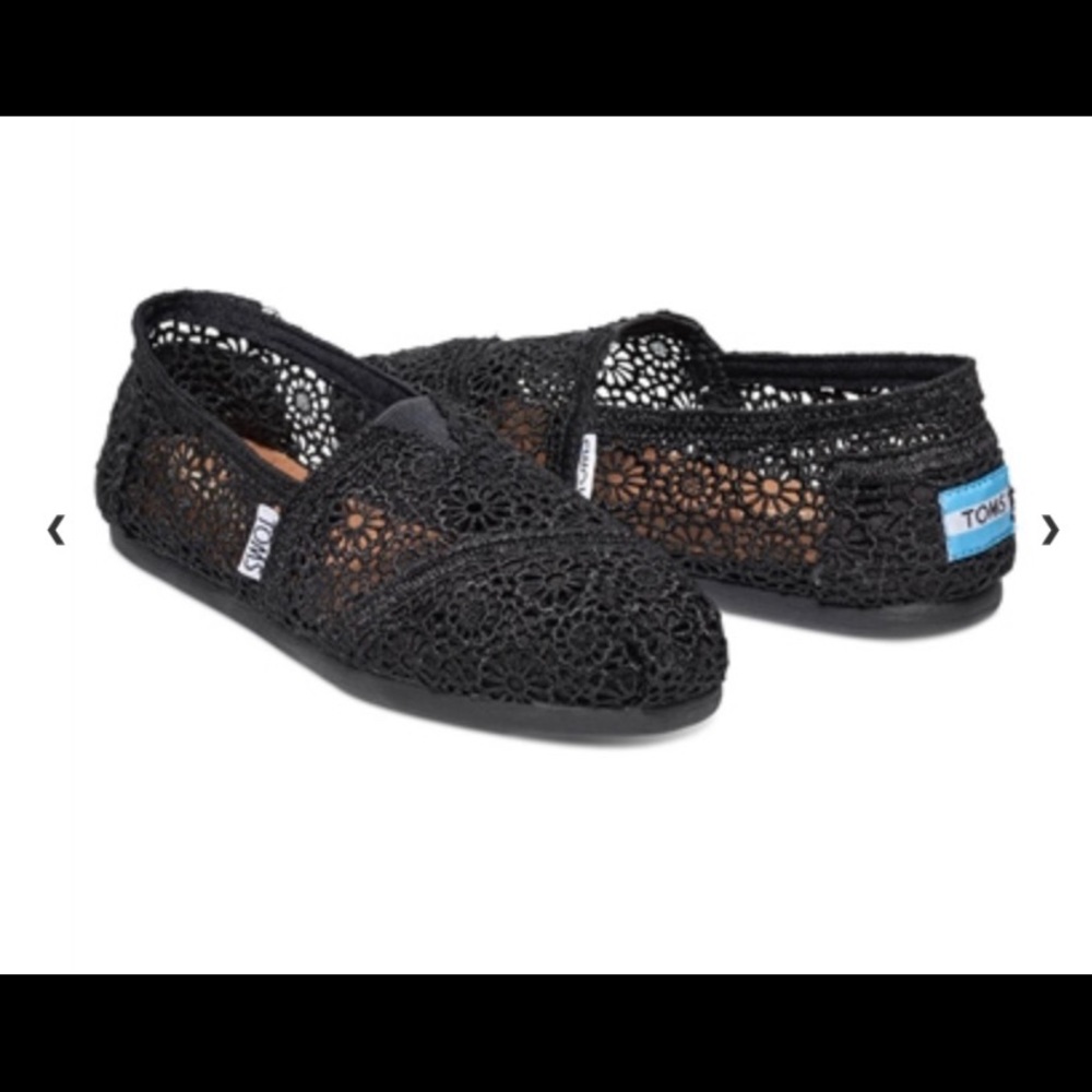 Toms Classic Crochet Slip on Flat